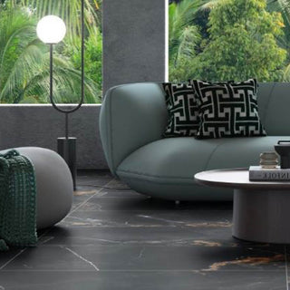 Porcelanato - Gran Eltz Nero Satini Acetinado 62x122 RT