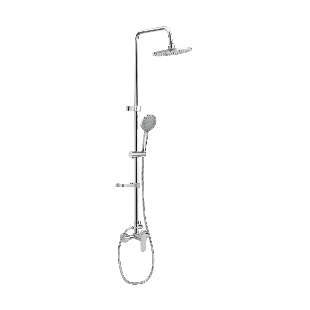 Pack Baño Hinojosa | Mampara + Receptáculo + Columna Ducha Cromo