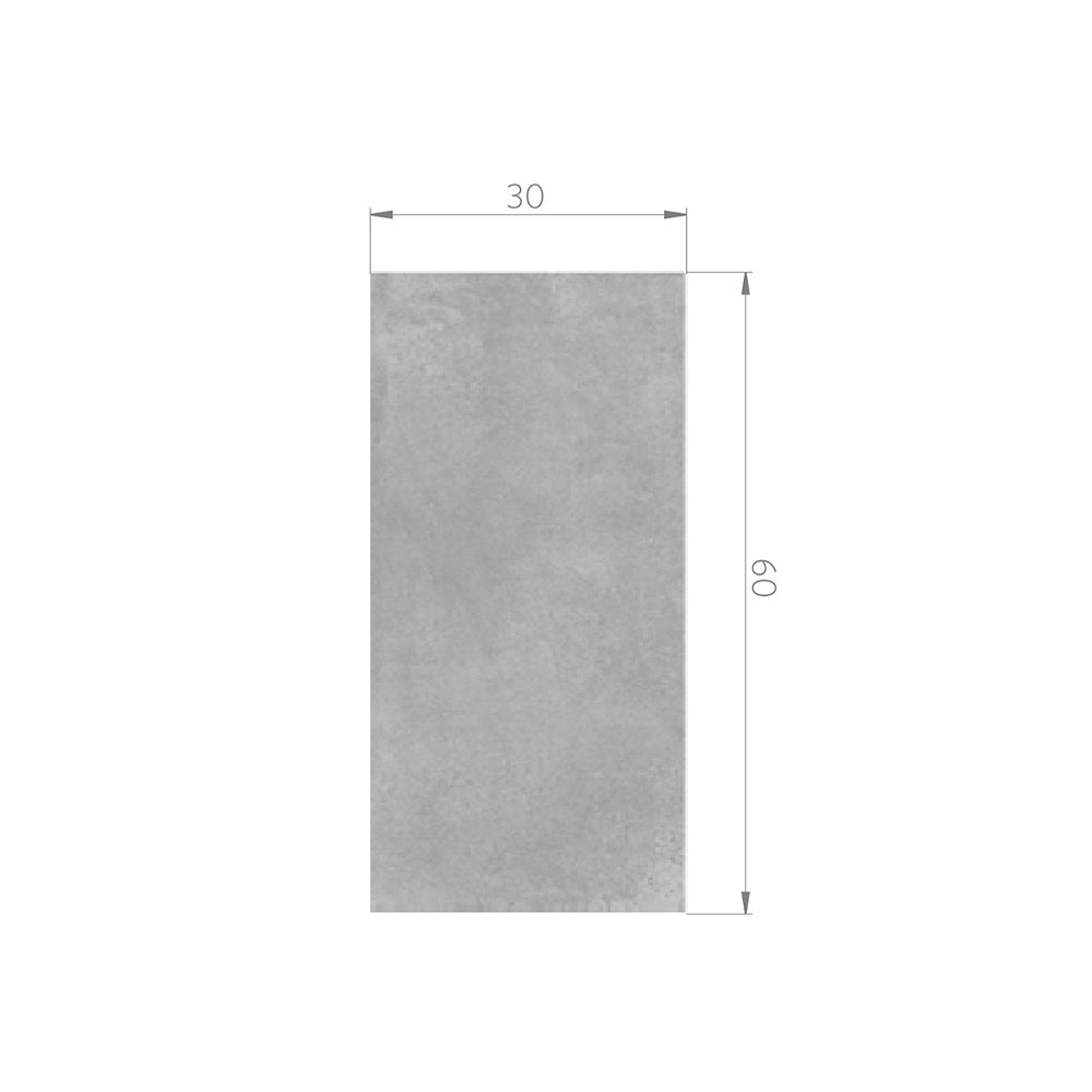 SALDO - TDC5 - CEMENTARE DARK GREY MATT Gres Mate 30x60 RT