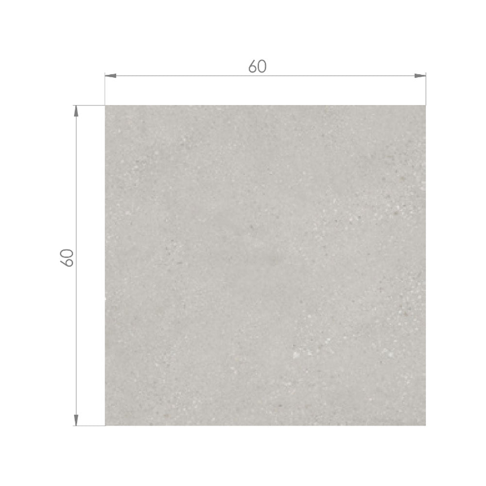 Gres Piso/Muro - Groove Light Grey 60x60 Rectificado
