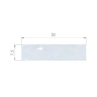 Cerámica Muro - Brick Soho White Brillo 7,5 x 30