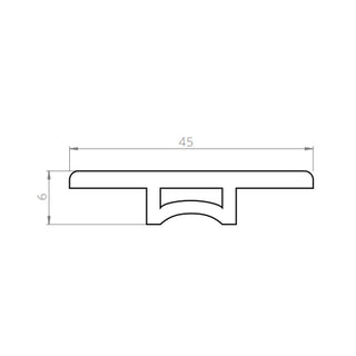 Cubrejunta de Transición Nórdico Haya 2400x45x6mm