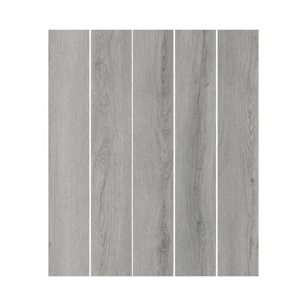 Piso Vinílico LVT Noruega Ceniza 91,4 x 15,24 cm.