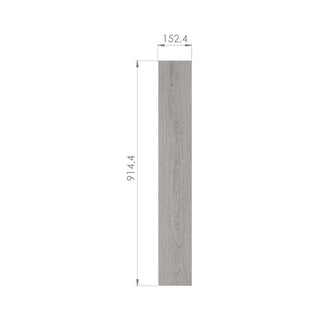 Piso Vinílico LVT Noruega Ceniza 91,4 x 15,24 cm.