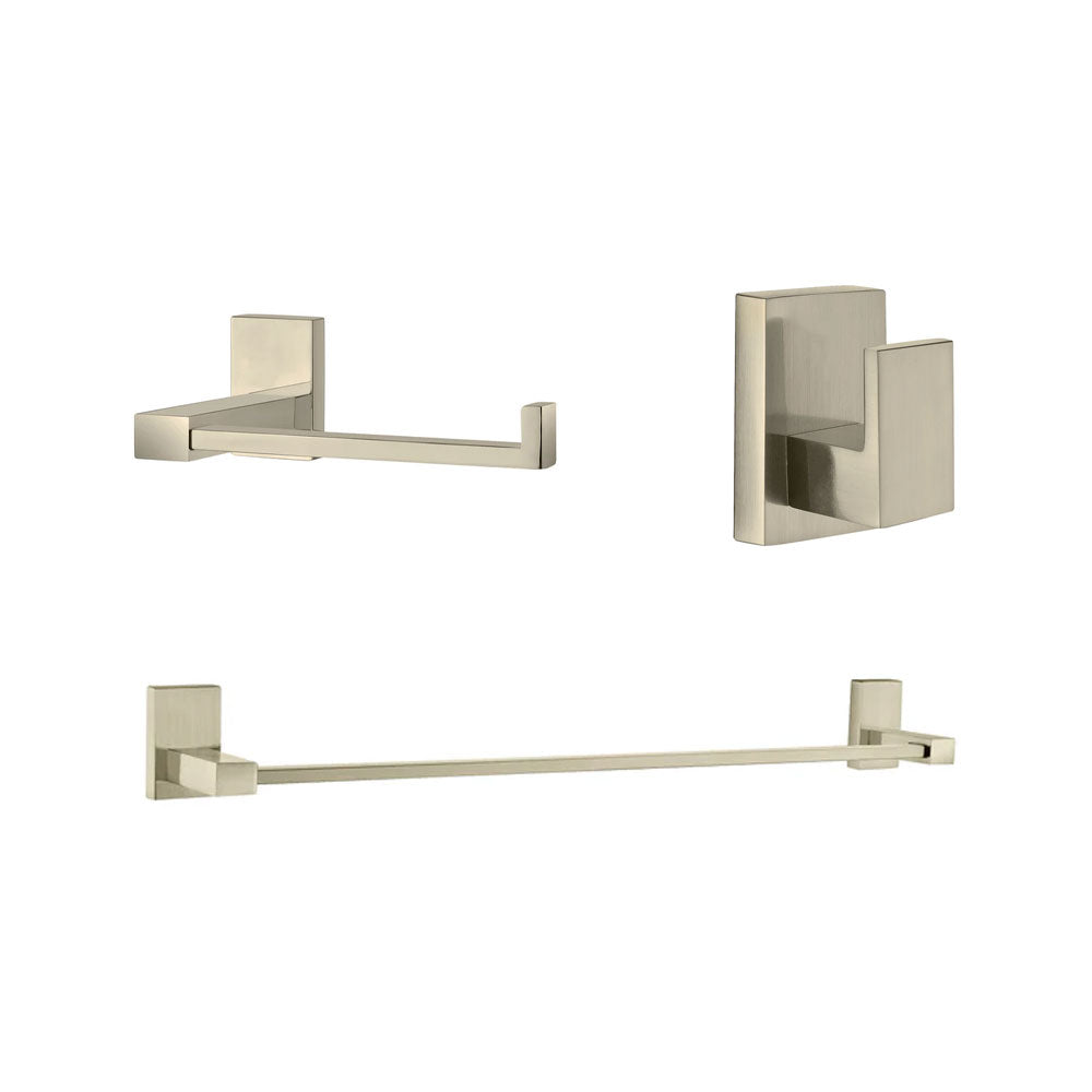 Kit Accesorios 3 Piezas Taff Níquel