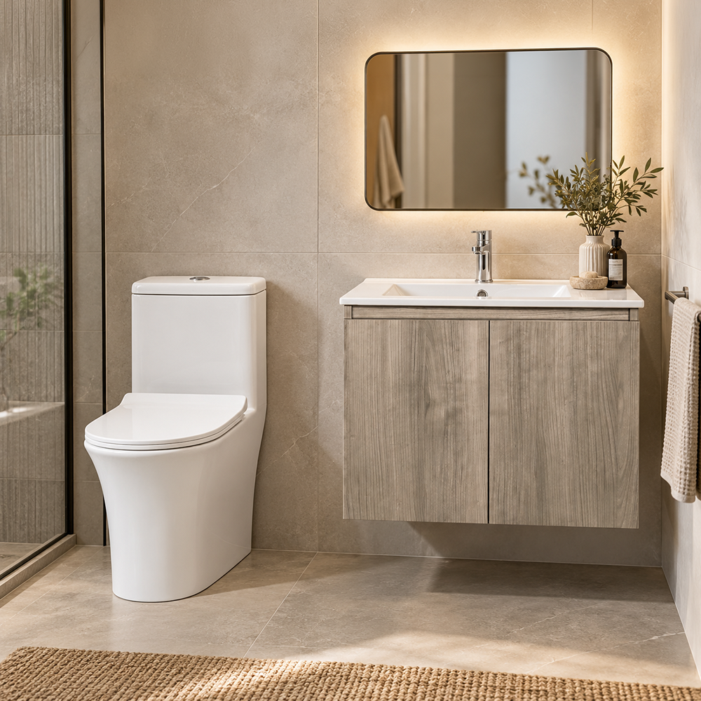 Pack Baño Toledo Lenga | Mueble + Sanitario