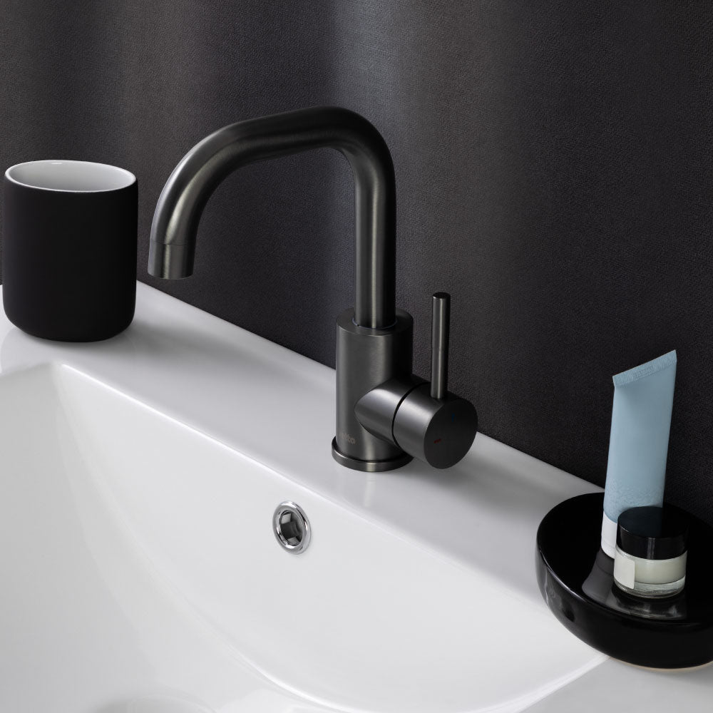 Monomando Lavamanos Novara Grafito Austral