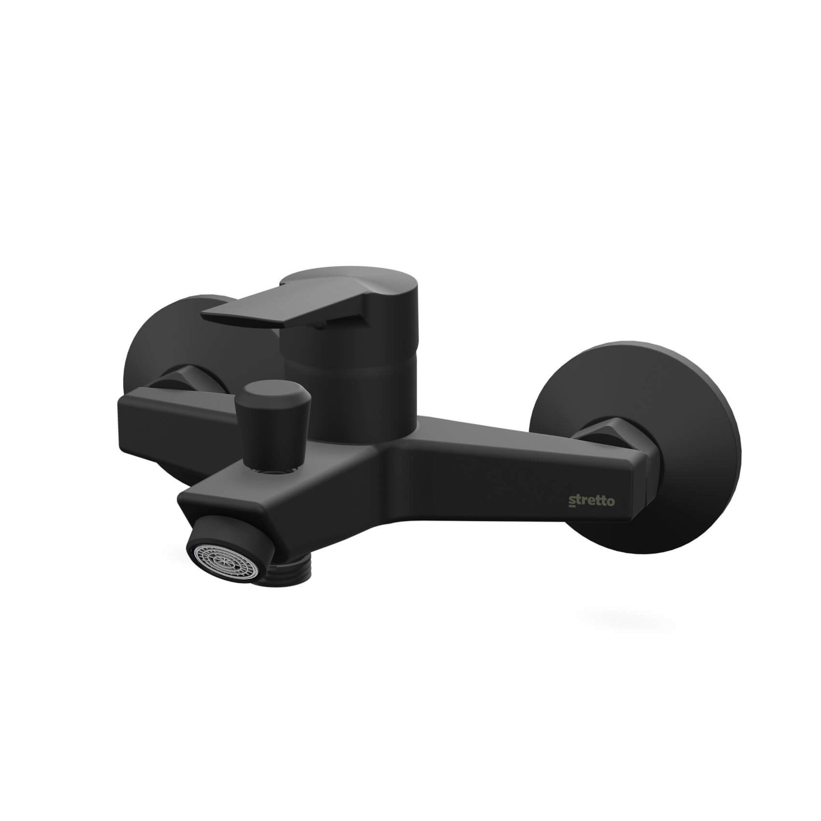 Monomando Tina Ducha Arezzo Negro Mate