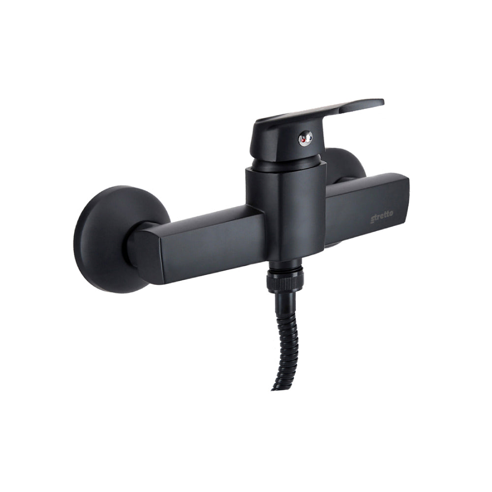 Monomando Ducha Módena Eco Negro Mate