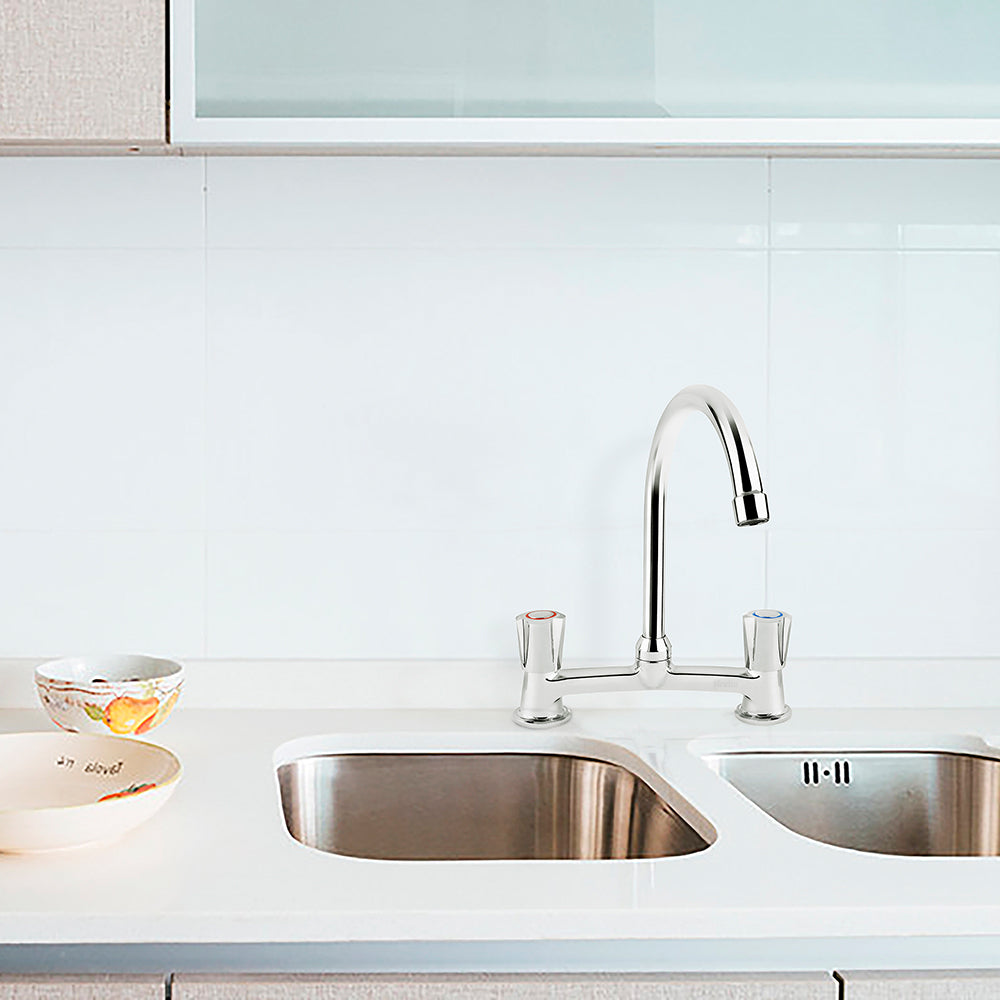 Combinación Lavaplatos 8&quot; Maranello Cromo