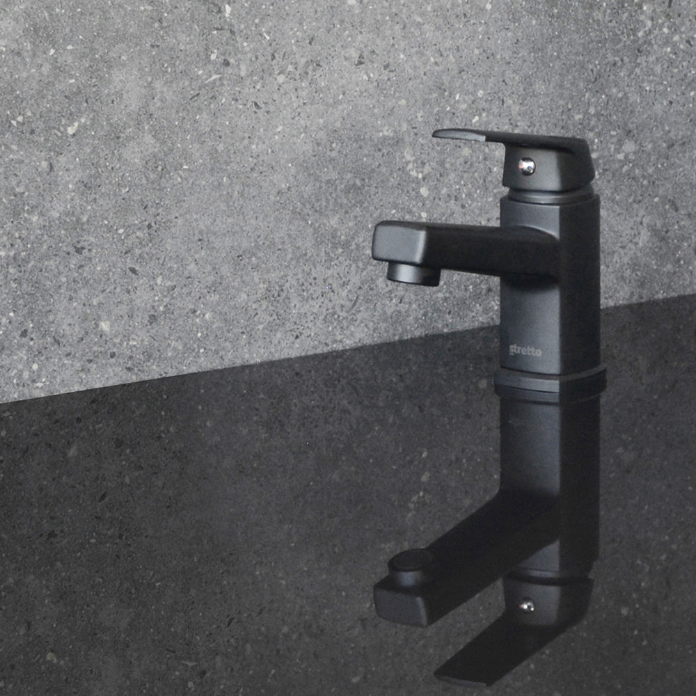 Monomando Lavamanos Módena Negro Mate