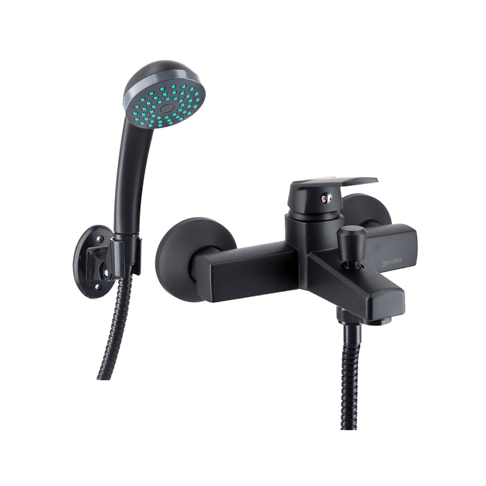 Monomando Tina Ducha Módena Eco Negro Mate