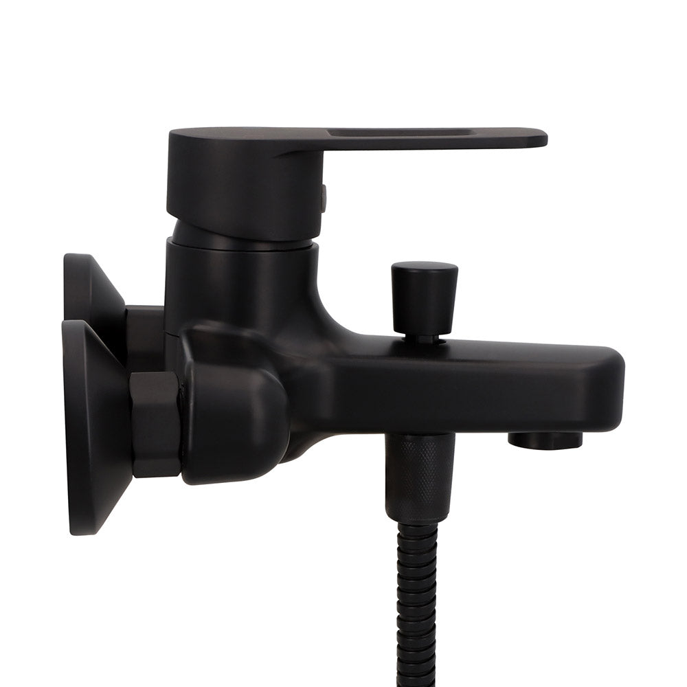 Monomando Tina Ducha Verona Negro Mate