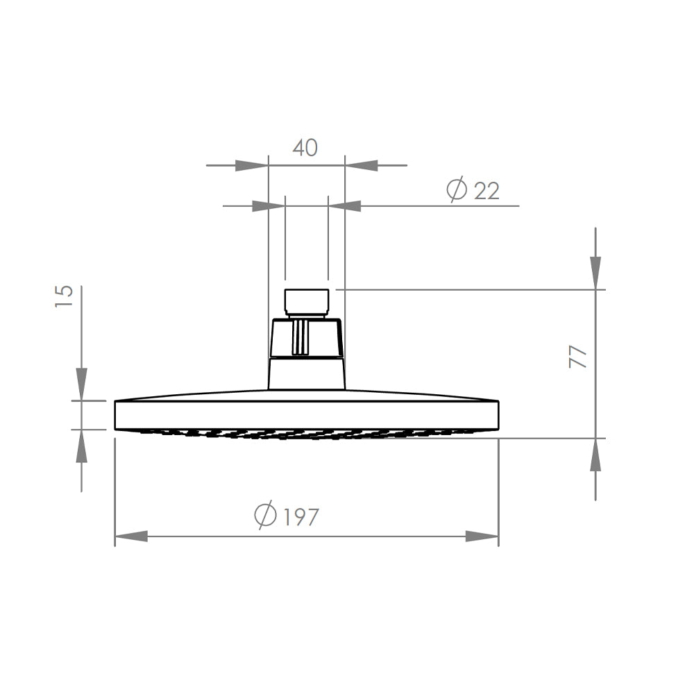 Plato Redondo Venti Negro Mate
