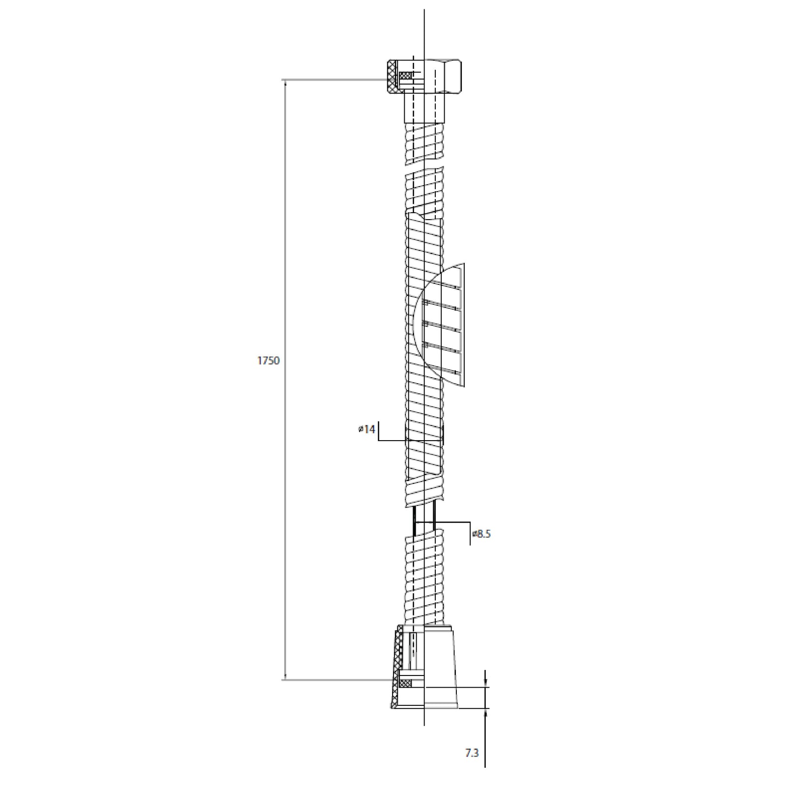 Flexible Acero 1,75 MT CR