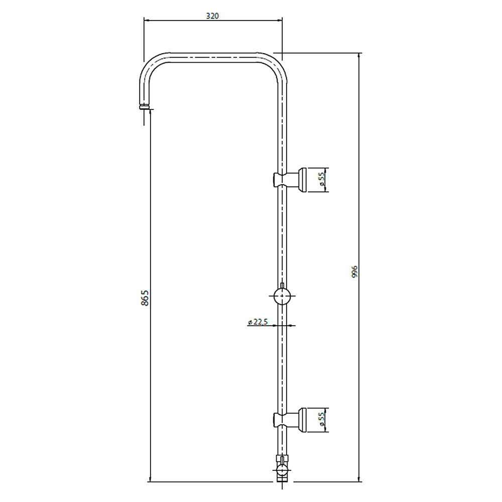 Columna de Ducha Cromo