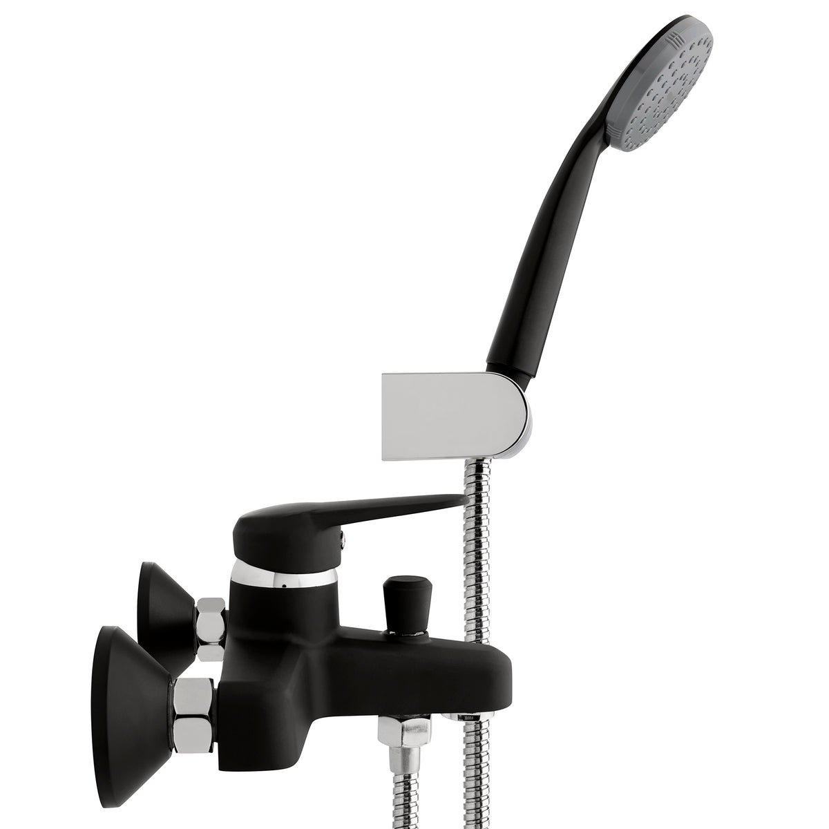 Monomando Tina Ducha Pádova Negro Mate