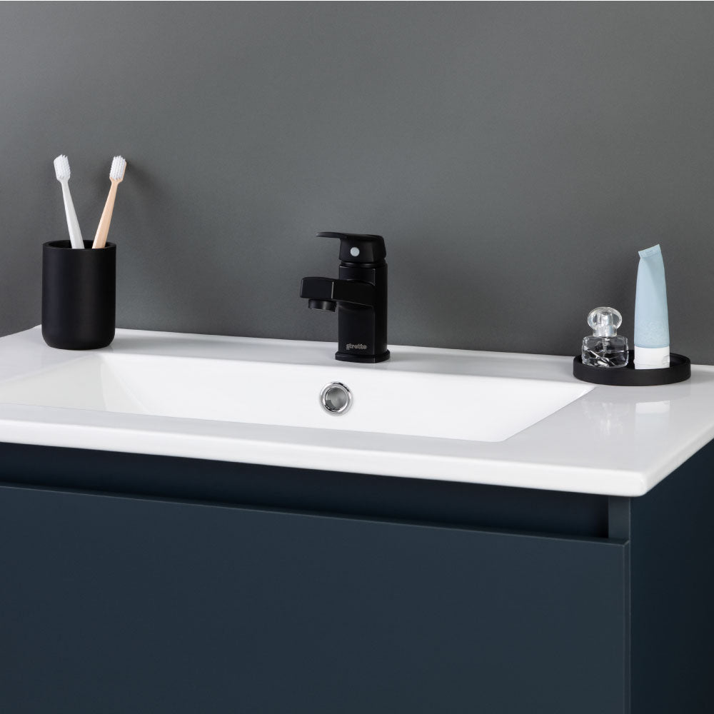 Monomando Lavamanos Módena Eco Negro Mate