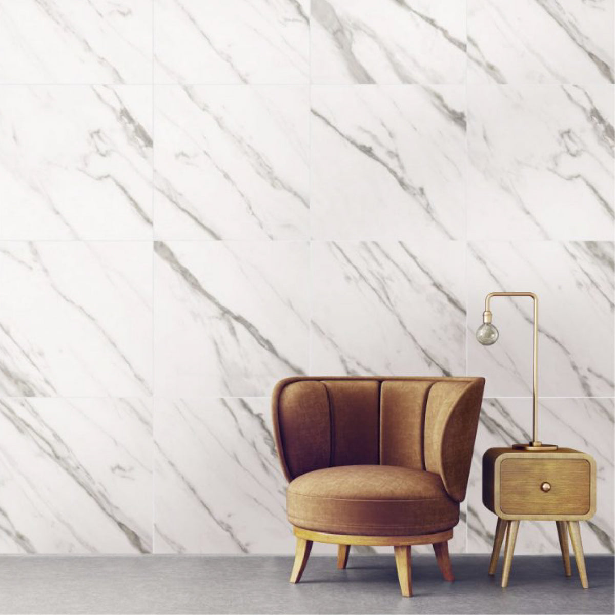 Cerámica Piso/Muro - Doha White Mate Mate 30x58 Rectificado