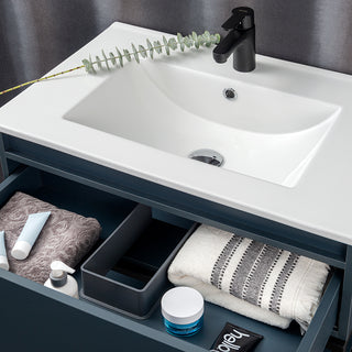 Mueble Vanitorio Méle Gris Grafito + Cubierta 70x46x50 cm