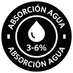 Absorción Agua 3-6%