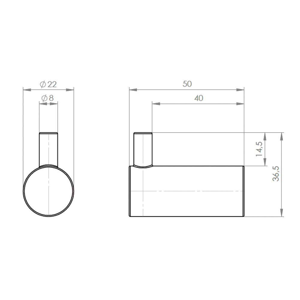 Percha Simple Toalla Oz